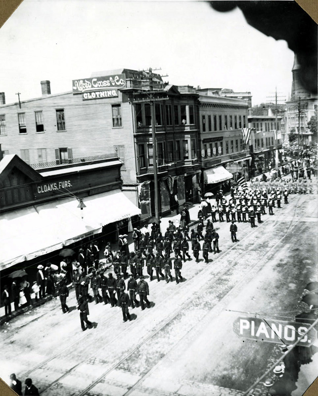 Lynn Public Library, Lynn, Mass. · Carnival parade, Market Street